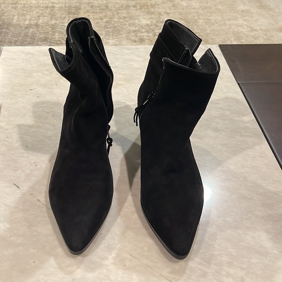 Stuart Weitzman Black Suede Booties - Picture 3 of 3